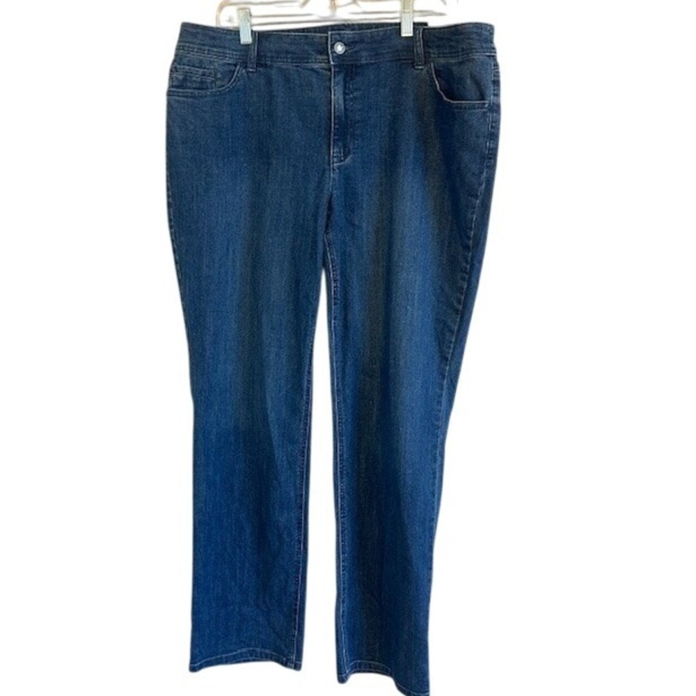 NWT Chico's‎ Regular Slim Leg Women's Jeans Bling Accent Pockets Size 16 (3)